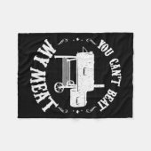 Funny Bbq T Reverse Flow Smoker Accessory Dad Gril フリースブランケット (正面(横))