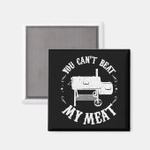 Funny Bbq T Reverse Flow Smoker Accessory Dad Gril マグネット (正面/裏面)