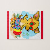 Funny Beach Chihuahua Dog ジグソーパズル (横)