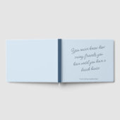 Funny Beach House Friends Personalized Name Blue ゲストブック (全面)