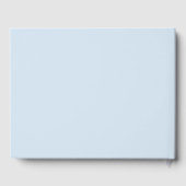 Funny Beach House Friends Personalized Name Blue ゲストブック (裏面)