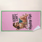 Funny Beach Towel for Readers ビーチタオル (正面)