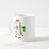 Funny Bean Puns コーヒーマグカップ (正面左)