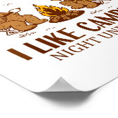 Funny Bear Apparently, I Like Camng  ポスター (角)