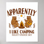 Funny Bear Apparently, I Like Camng  ポスター (正面)