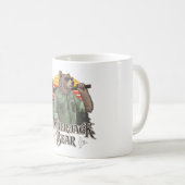 Funny bear dressed as a lumberjack コーヒーマグカップ (正面右)