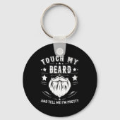 Funny Beard Quote Gift For Bearded Men Dad And Hus キーホルダー (正面)