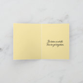 Funny Bearded Chicken Head Close-Up  カード (内部)