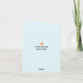 Funny Bearded Chicken Head Close-Up カード (裏面)