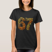 Funny Bearded Dragon 6 7 Meme Six Seven Beardzilla Tシャツ (正面)