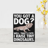 Funny Bearded Dragon Art For Men Women Bearded Dra カード (黄色い花)
