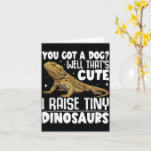 Funny Bearded Dragon Shirt For Men Women Lizard Lo カード (黄色い花)