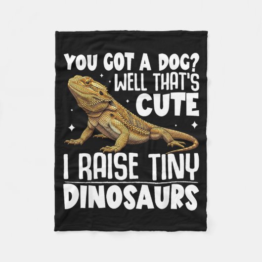 Funny Bearded Dragon Shirt For Men Women Lizard Lo フリースブランケット (正面)