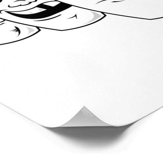 Funny Beat Up Bowling Pins ポスター (角)