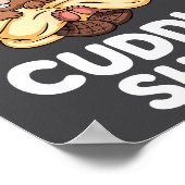 Funny Beaver Couple This Is My Cuddle  ポスター (角)