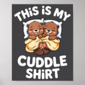 Funny Beaver Couple This Is My Cuddle  ポスター (正面)