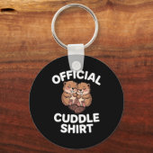 Funny Beavers Hugging Cuddle キーホルダー (正面)