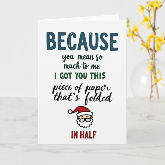 Funny Because You Mean So Much Greeting Card カード (黄色い花)