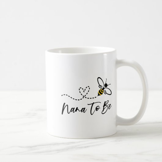 Funny Bee Lover Nana To Be コーヒーマグカップ (右)