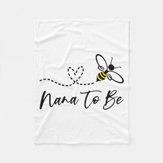 Funny Bee Lover Nana To Be フリースブランケット (正面)