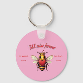 Funny Bee Pun Valentine  キーホルダー