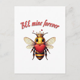 Funny Bee Pun Valentine  ポストカード