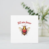 Funny Bee Pun Valentine 招待状 (スタンド正面)
