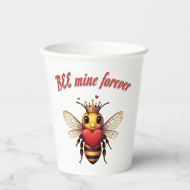 Funny Bee Pun Valentine  紙コップ