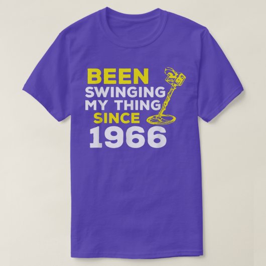 Funny Been Swinging My Thing Since 1966 Metal Dete Tシャツ (デザイン正面)