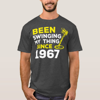 Funny Been Swinging My Thing Since 1967 Metal Dete Tシャツ