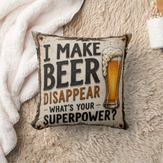 Funny Beer クッション (ブランケット)