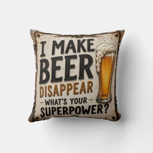 Funny Beer クッション (裏面)