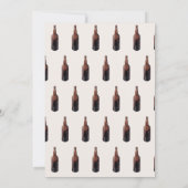 Funny Beer Bottle Cold One Old One Birthday Party 招待状 (裏面)