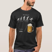 Funny Beer Evolution Workweek Drinking Humor  Tシャツ (正面)