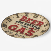 Funny Beer Garage Decor ペーパープレート (アングル)