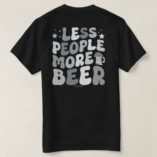 Funny Beer Graphic Tee – More Beer Tシャツ (デザイン裏面)