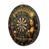 Funny Beer Mona Lisa Cheers Renaissance Art ダーツボード (正面右)