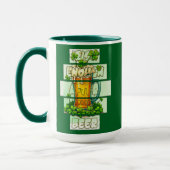 Funny Beer St Patrick’s Day Shirt – caneca マグカップ (左)
