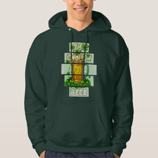 Funny Beer St Patrick’s Day Shirt – moletom パーカ (正面)