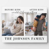 Funny Before & After Kids Mother's Day 2 Photo フォトプラーク (正面)