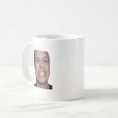 Funny Before and After Morning Coffee Meme Mug コーヒーマグカップ (正面左)