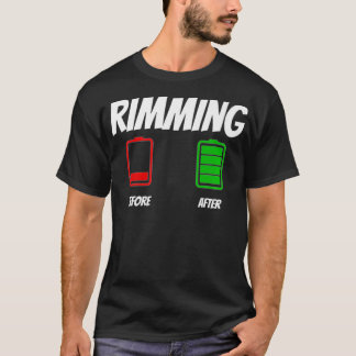 Funny Before and After Rimming Apparel japan  Tシャツ