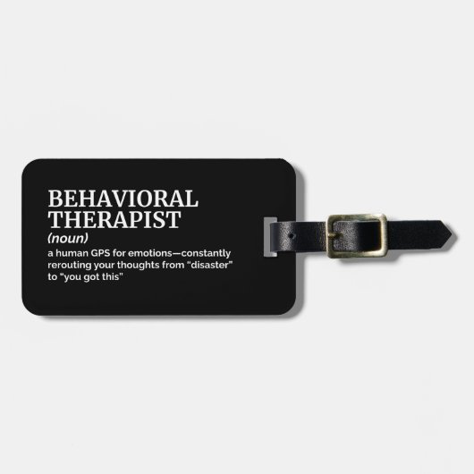 Funny Behavioral Therapist Definition ラゲッジタグ (正面横)