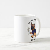 Funny  Belgian Malinois dog Business Suit Coffee コーヒーマグカップ (正面右)