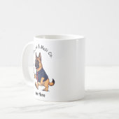 Funny  Belgian Malinois dog Business Suit Coffee コーヒーマグカップ (正面左)