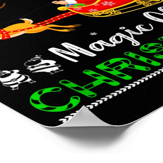 Funny Believe In The Magic Of Christmas  ポスター (角)