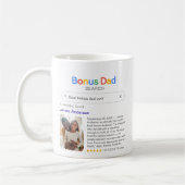 Funny Best Bonus Dad Ever Search Result With Photo コーヒーマグカップ (左)