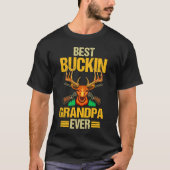 Funny Best Buckin Grandpa Ever Tシャツ (正面)