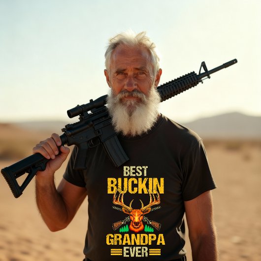 Funny Best Buckin Grandpa Ever Tシャツ