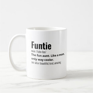Funny Best Funtie Definition コーヒーマグカップ